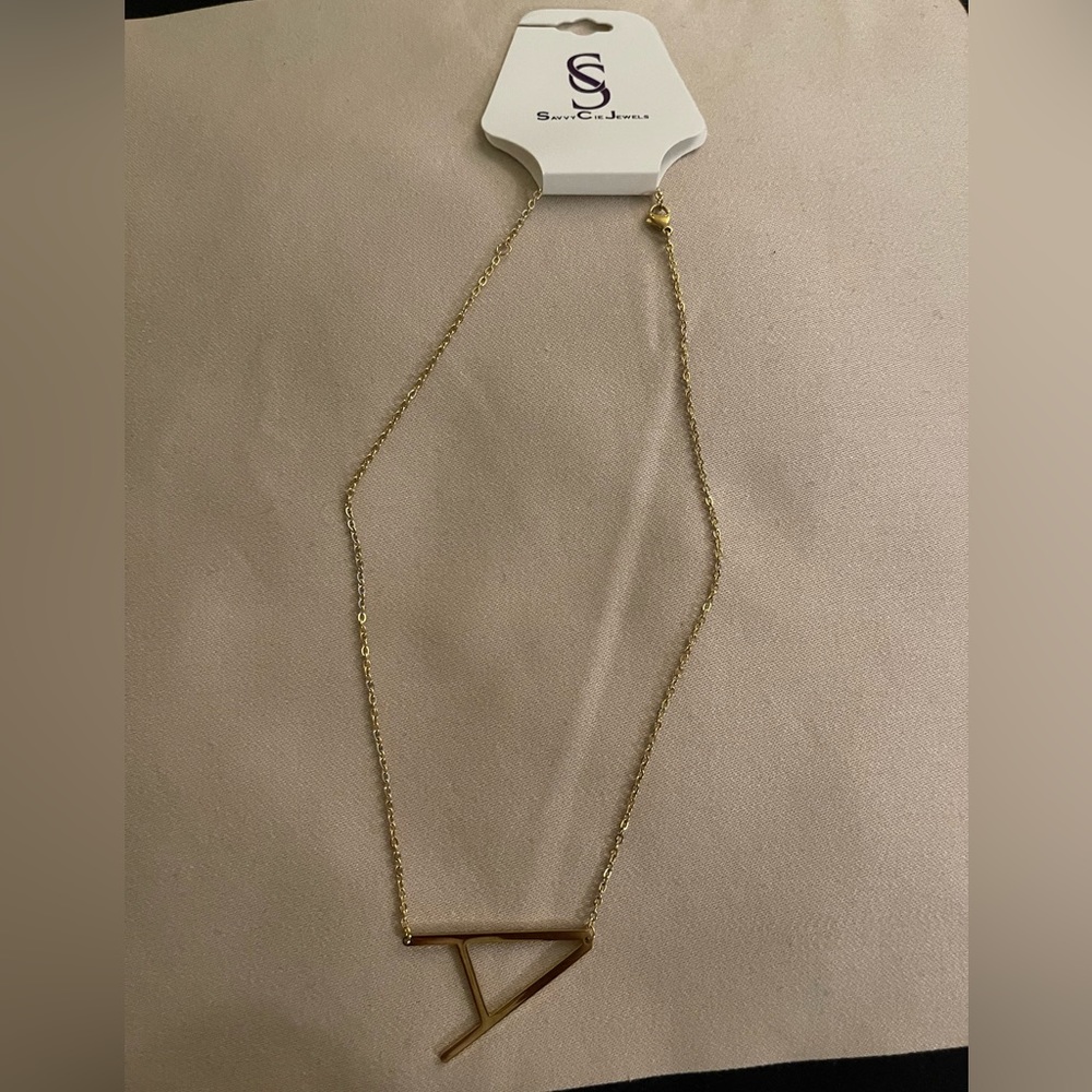 A Initials Gold Necklace